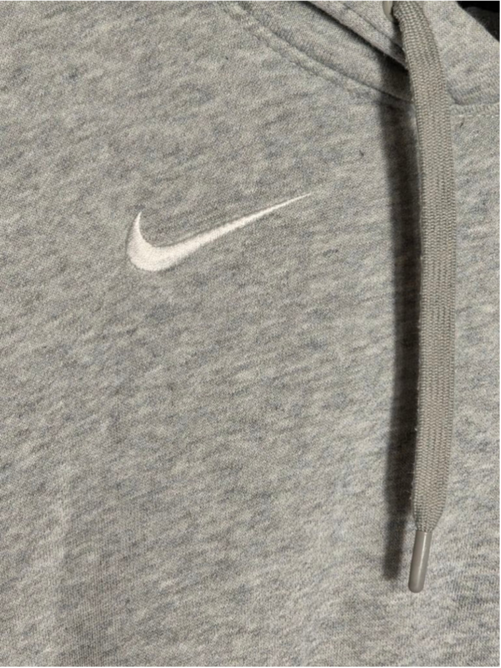Women's Nike Gray Hoodie Sweatshirt with White Swoosh, Size S Athletic - Picture 2 of 4